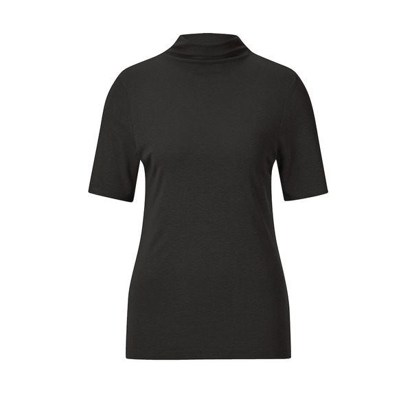 Rich & Royal T-Shirts Eco Vero Funnel Neck - T-Shirt schwarz