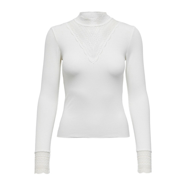 ONLY ONLTILDE L/S HIGH NECK LACE TO Shirts & Tops | Schuh Mücke