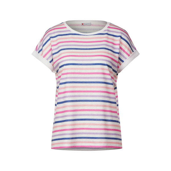 Street One T-Shirts LS_small multicolor stripe shi 