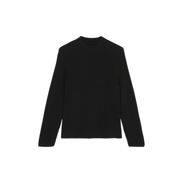 Marc o'Polo Langarmshirts Sweater with stand up collar, schwarz