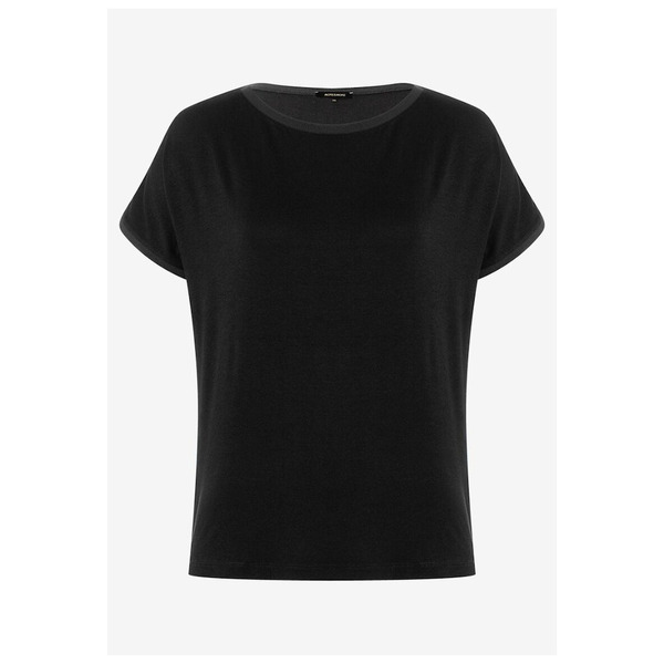 More & More T-Shirts Shirt with Contrasting Parts schwarz