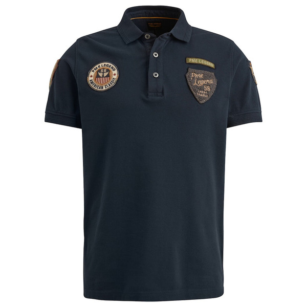 PME LEGEND Poloshirts Short sleeve polo pique badge 