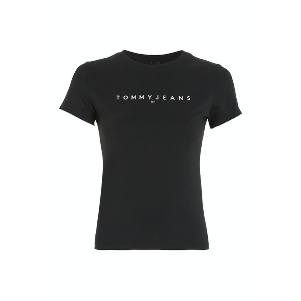 Tommy Jeans T-Shirts TJW SLIM LINEAR TEE SS EXT schwarz