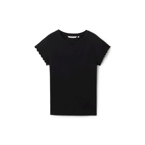 Tom Tailor Denim T-Shirts Fitted raglan T-Shirt schwarz