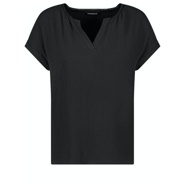 TAIFUN T-Shirts T-SHIRT 1/2 ARM schwarz