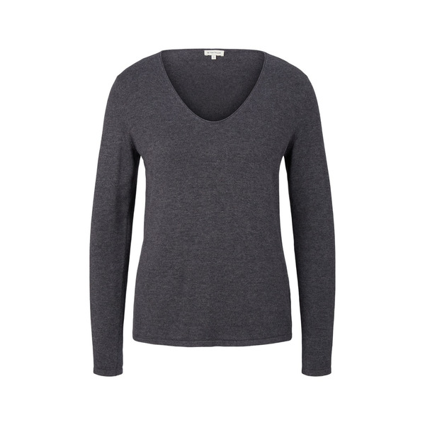 Tom Tailor Langarmshirts Sweater basic v-neck 